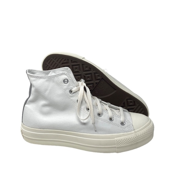 Converse Ctas Lift Platform Shoes Hi Skate Men White Canvas Custom 171209C-WWWGW - Picture 8 of 11